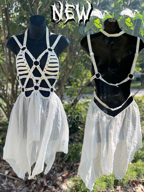 Dolls Kill Dresses & Skirts - $69 NEW Dolls Kill Club Exx Celestial RingMaster Mini fairy Dress Cage Punk Goth